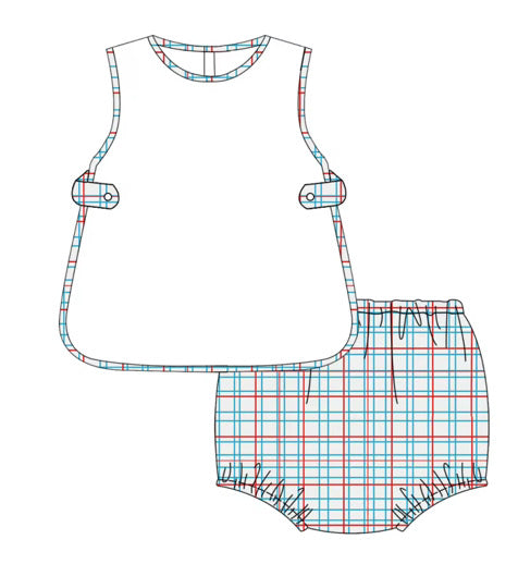 Windowpane Apron Set