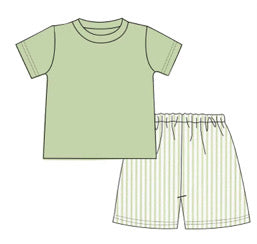 Green Short Set