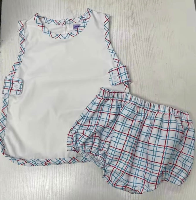 Windowpane Apron Set