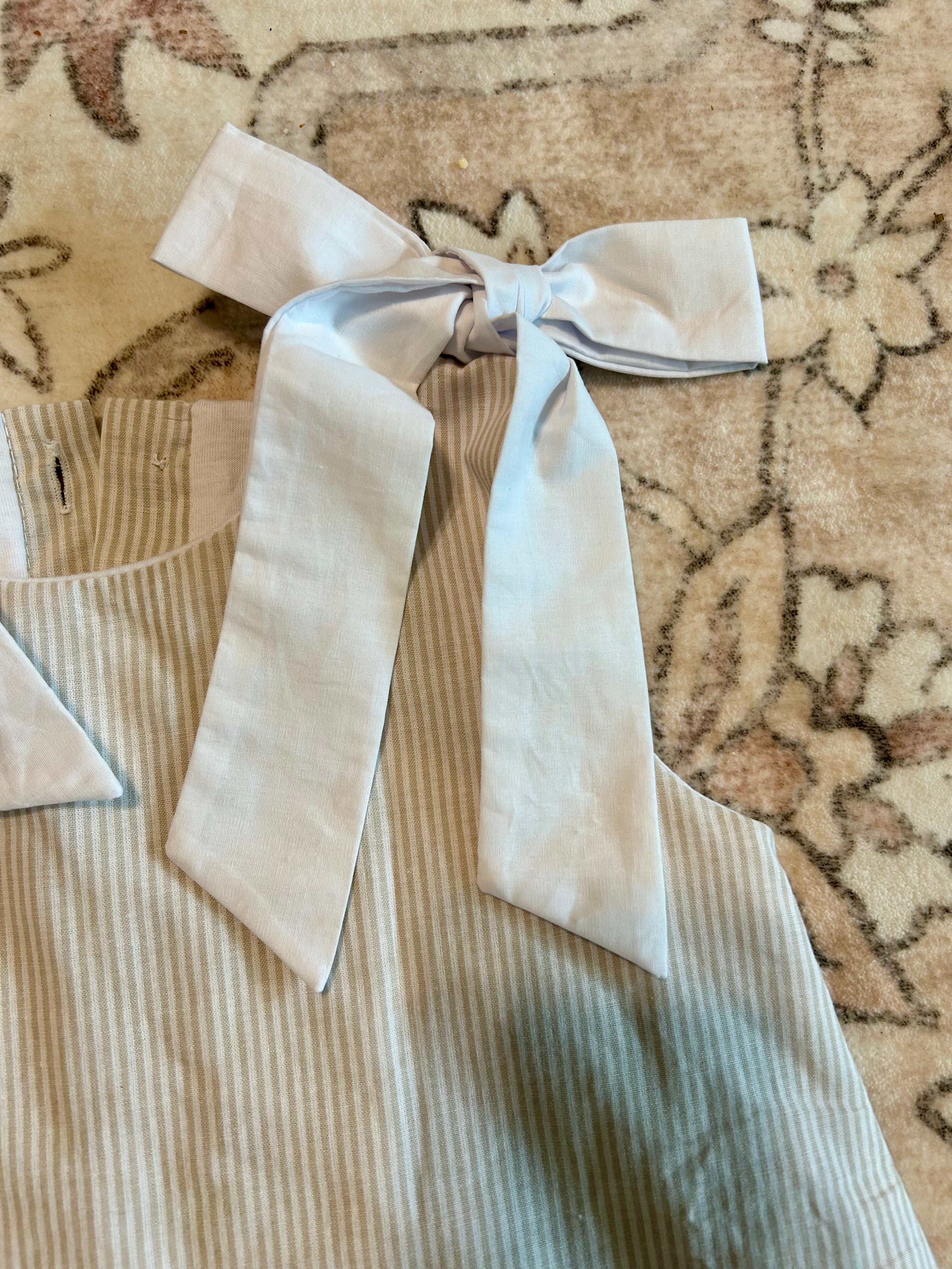 Tan Striped Dress
